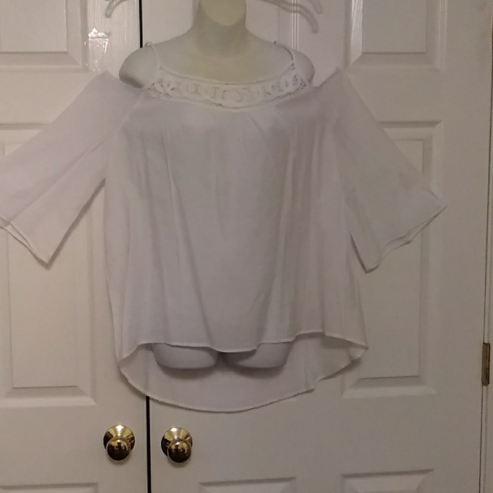 Linen sheer Top